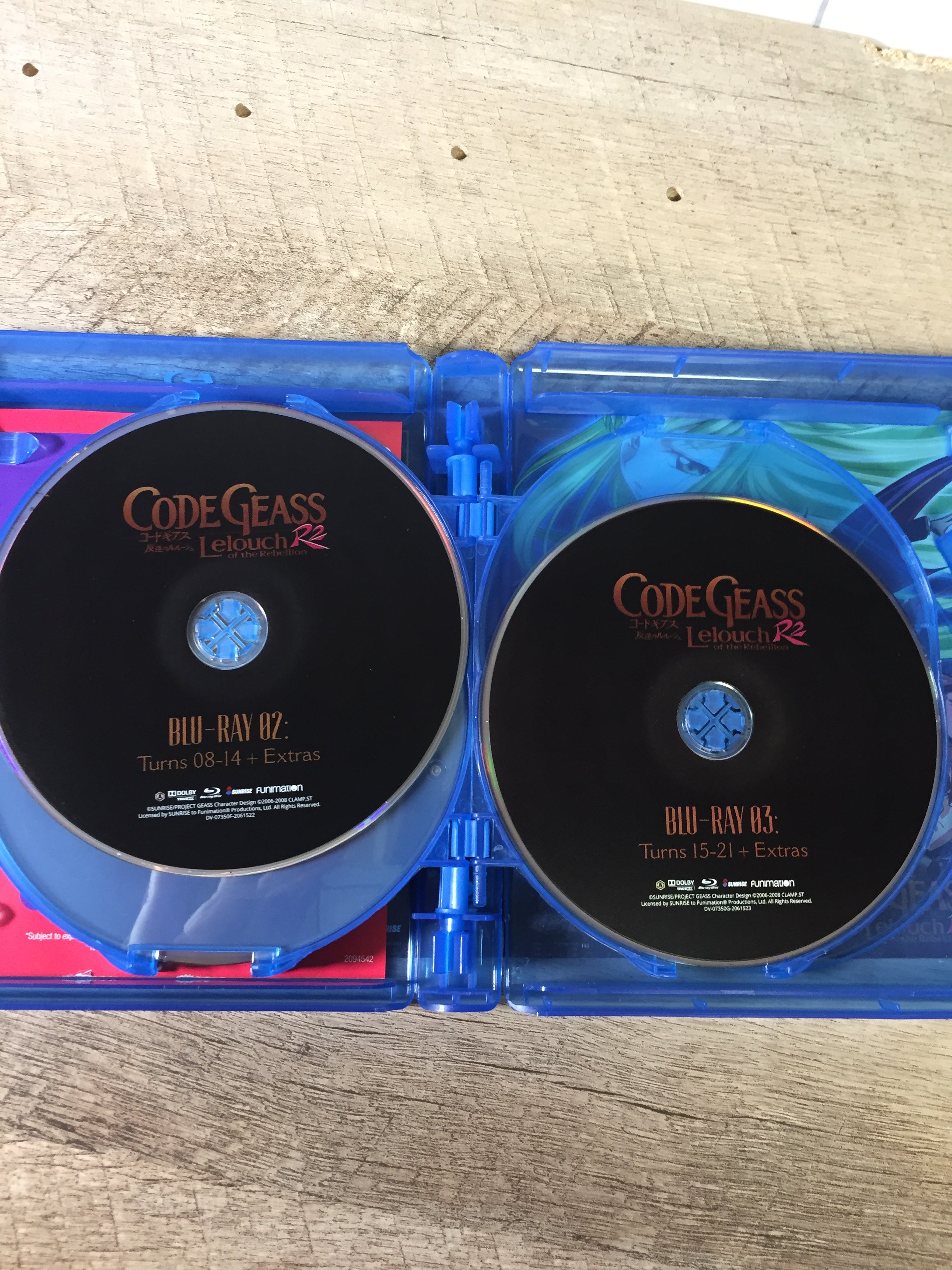 Code Geass: Lelouch of Rebellion-The Complete Series Blu-ray *MISSING R2 Disc 4* (6945190674615)